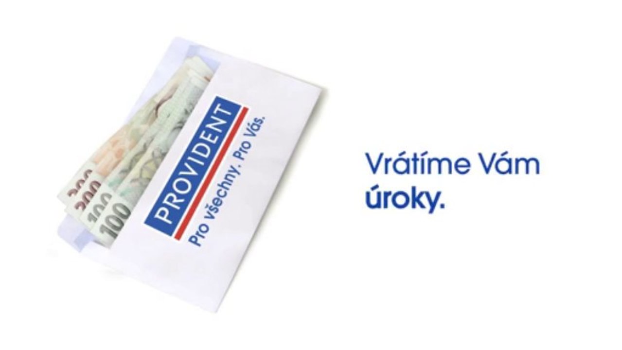 Provident promoakce Úroky zpět