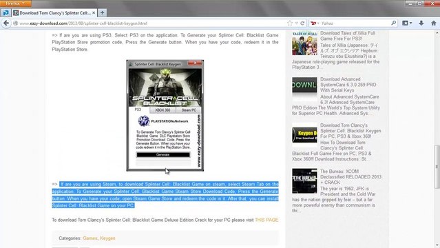 Splinter Cell: Blacklist Crack Download PC, PS3 & Xbox 360 - Gameplay