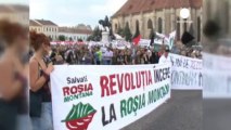 Manifestaciones en Rumanía contra la futura...