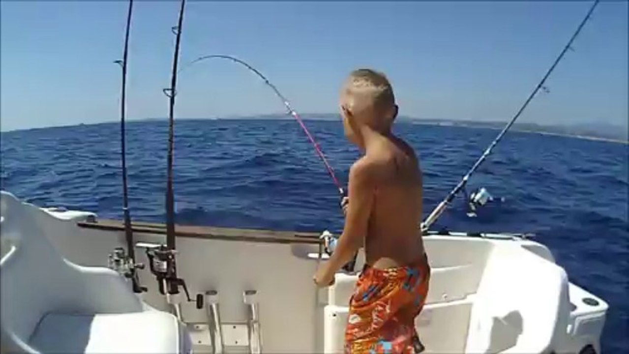 Raie Mathis et Esteban Fishing.