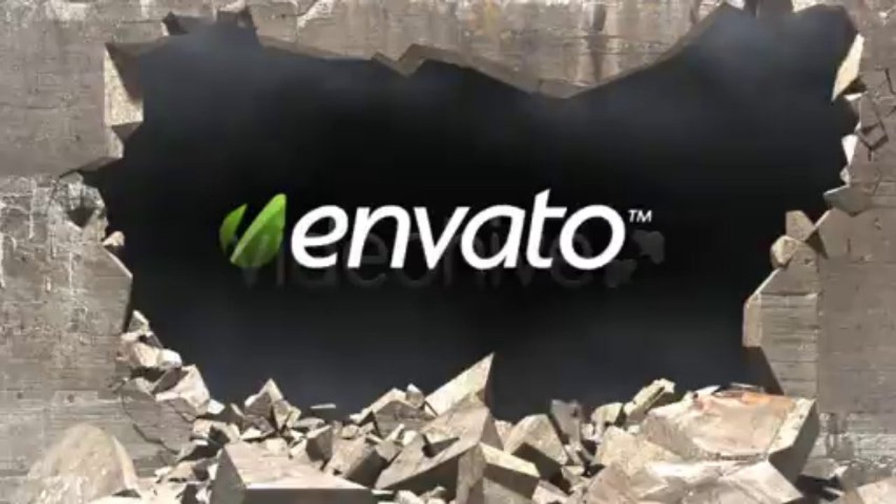 Concrete Wall Demolition - After Effects Template