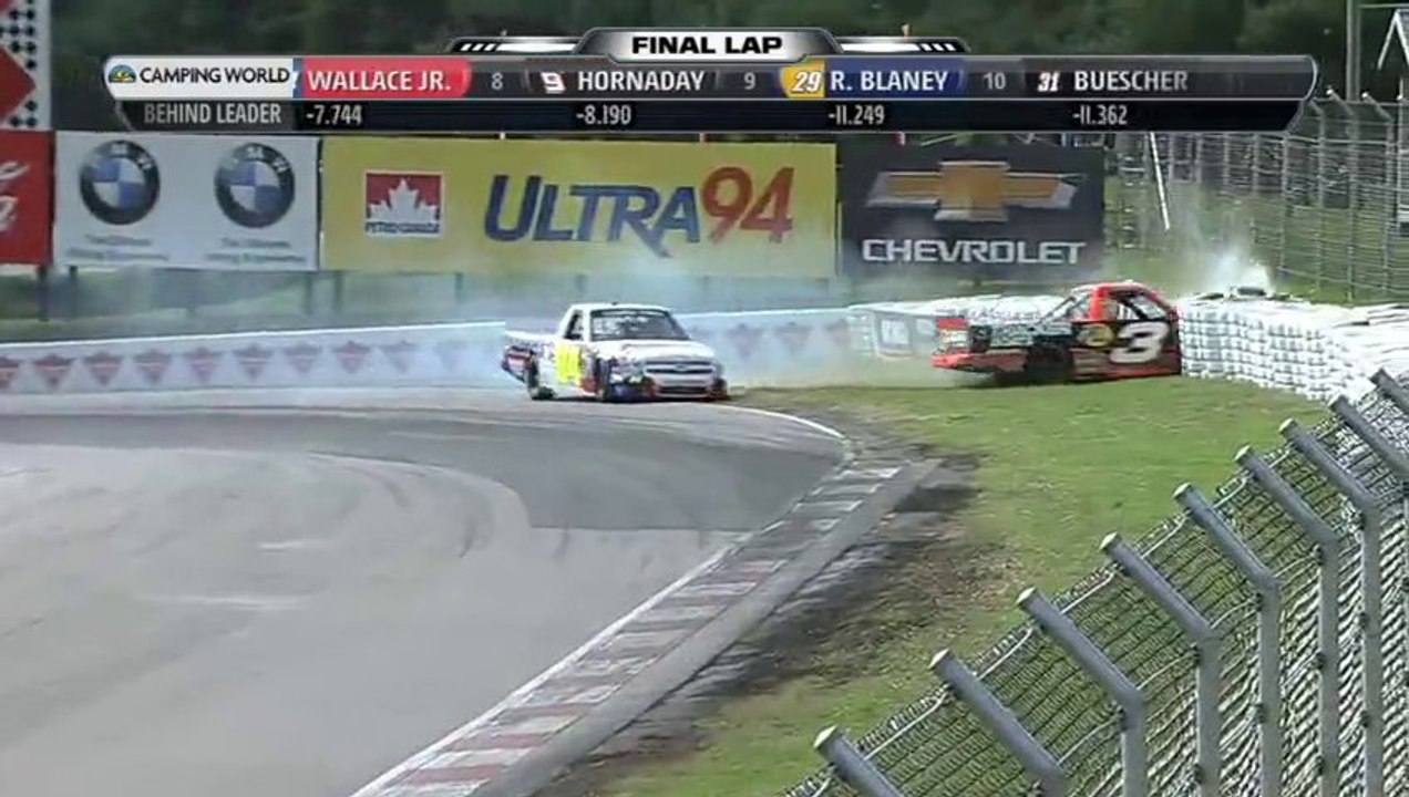 NASCAR Truck series 2013 Mosport Amazing finish