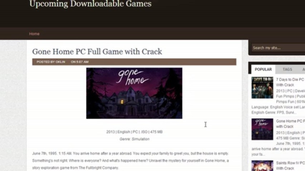 Gone Home Download PC Game Full Version with crack