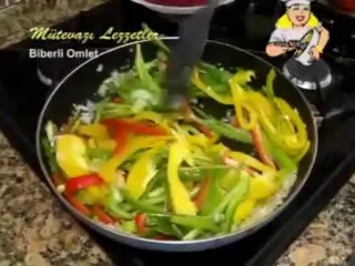 Biberli Omlet Tarifi  Nefis Yemek Tarifi
