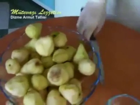 Dizme Armut Tatlısı Tarifi - Nefis Yemek Tarifi