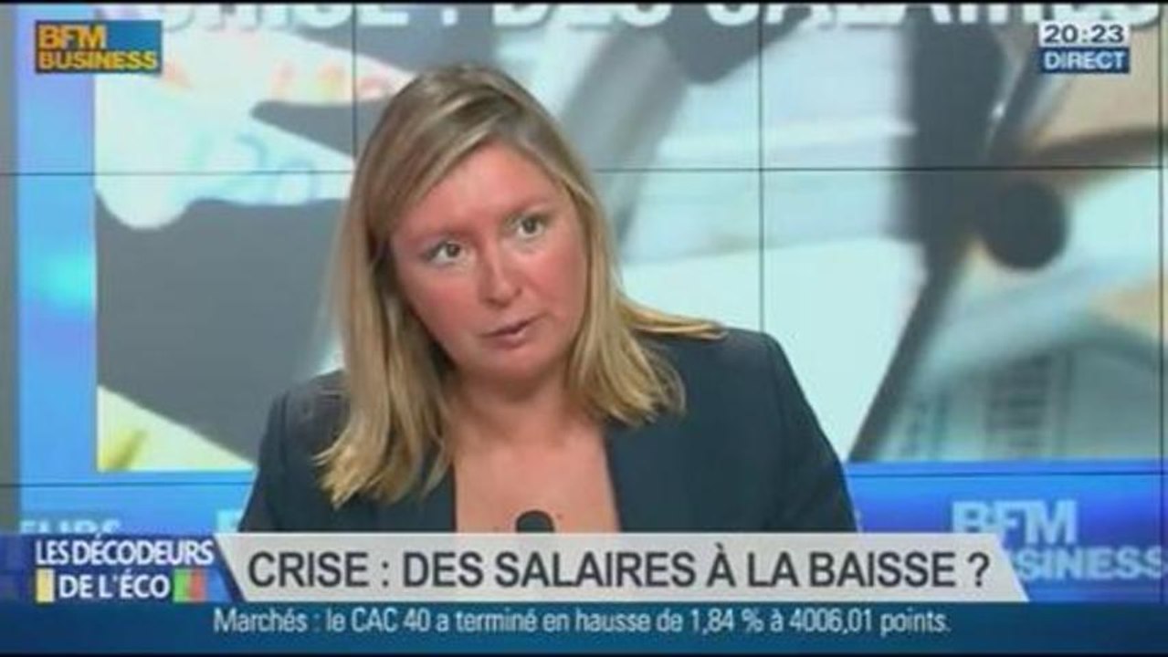 Crise : des salaires à la baisse ? dans Les décodeurs de l'éco - 02/09 5/5