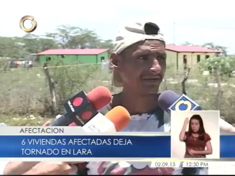 6 viviendas afectadas tras tornado en localidad larense: Familias se resguardaron debajo de sus camas
