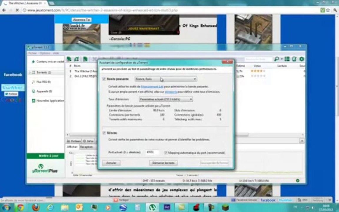 Télécharger jeux(ps3_pc...)gratuit avec utorrent et amélioration de sa connexion