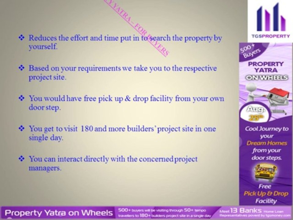 About TGS Mega Property Yatra