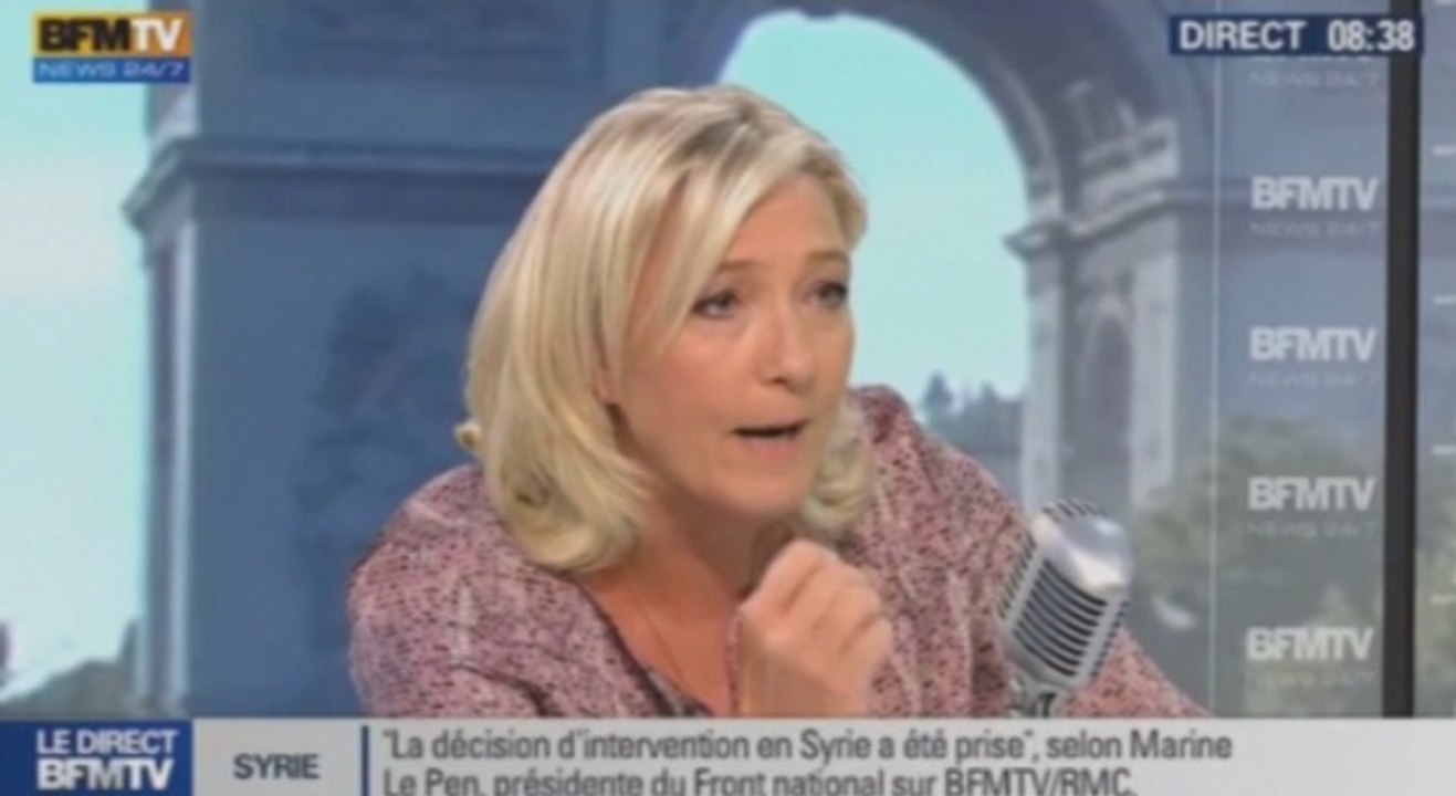 Le Pen : "Intervenir en Syrie c'est être aux côtés d'Al-Qaïda"