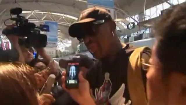 Dennis Rodman visits North Korea to see friend Kim Jong-un