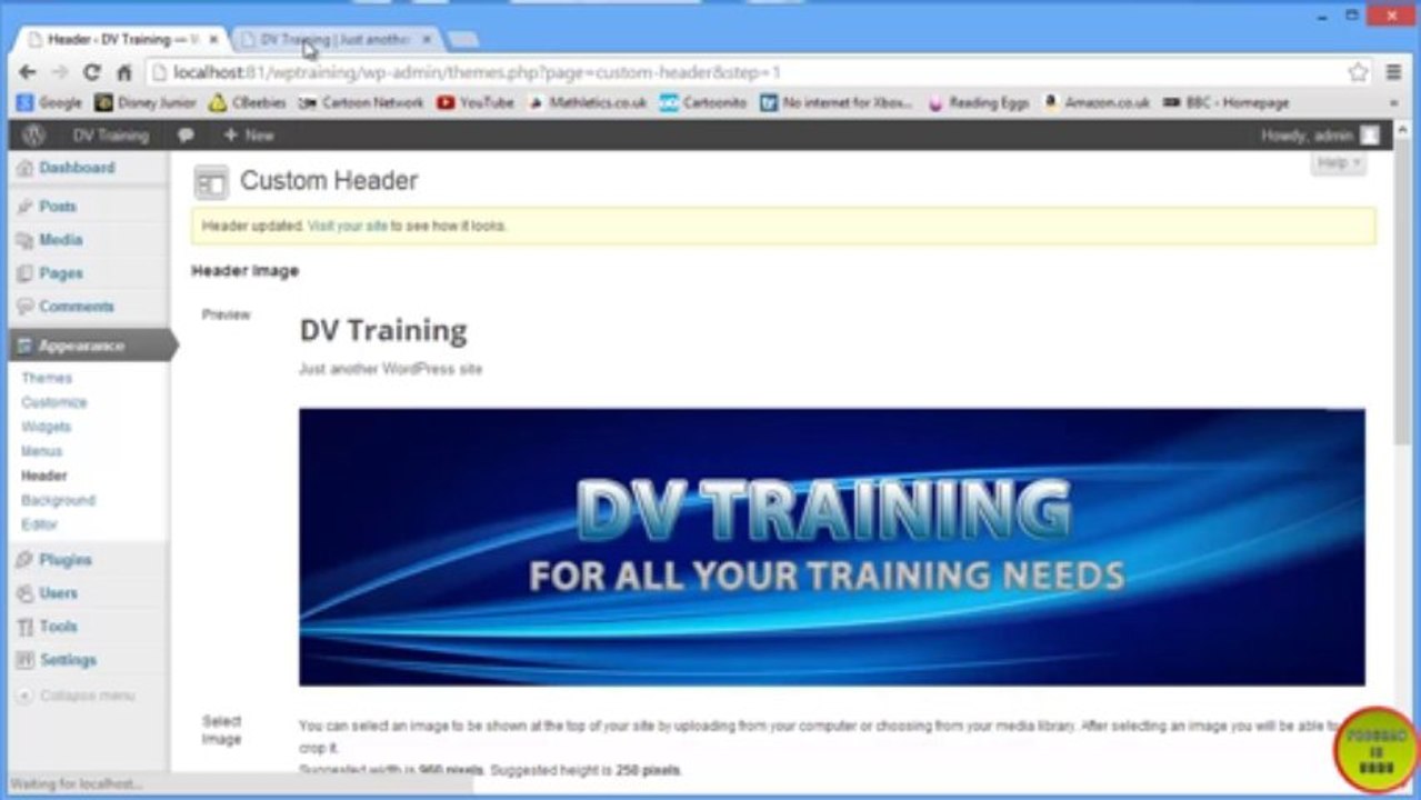 Part 4 - Changing WordPress themes and Widgets