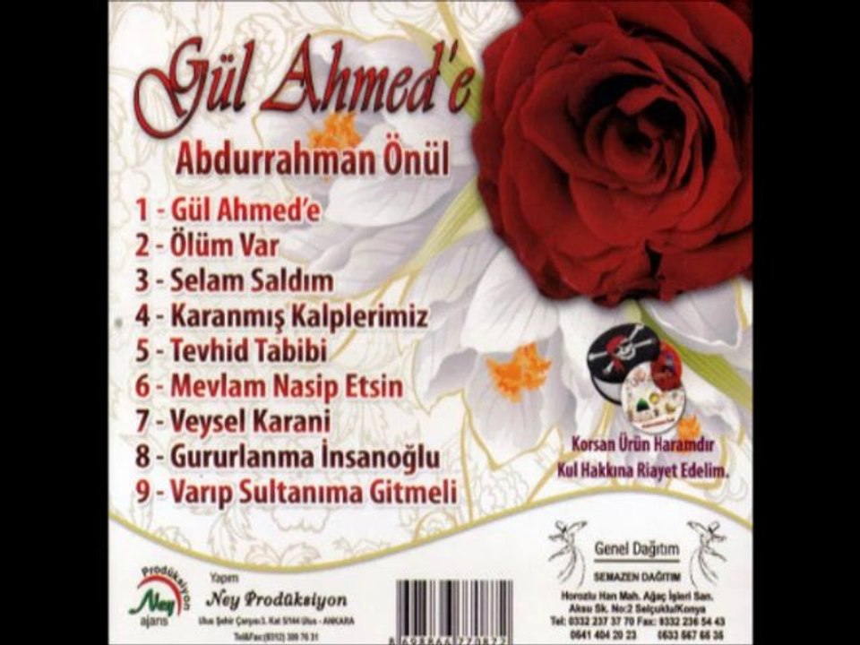 01 Abdurrahman Önül - Gül Ahmed e