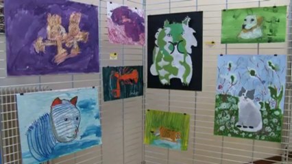 Ouverture du festival handy'arts à la bibliothèque du Cateau