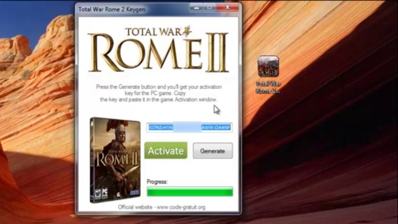 Total War Rome 2 d'activation code France