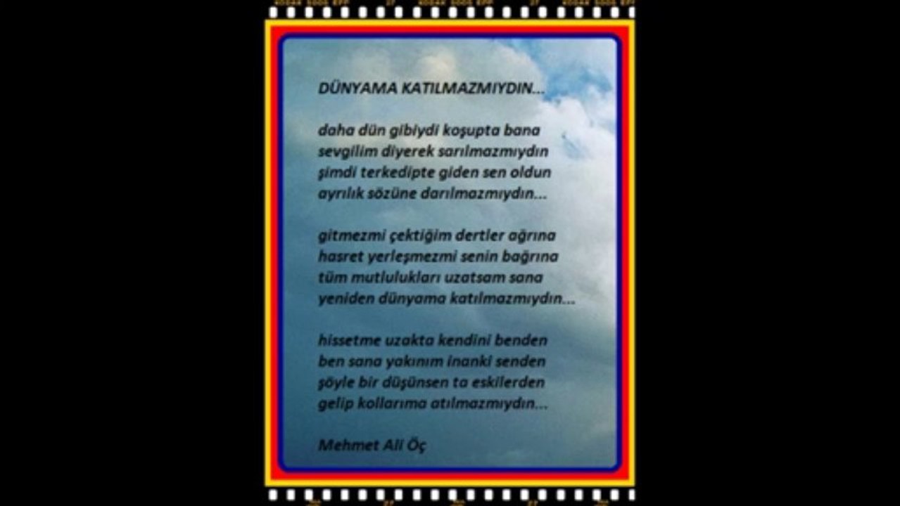 DÜNYAMA KATILMAZMIYDIN---DİLEK ŞENİZ...