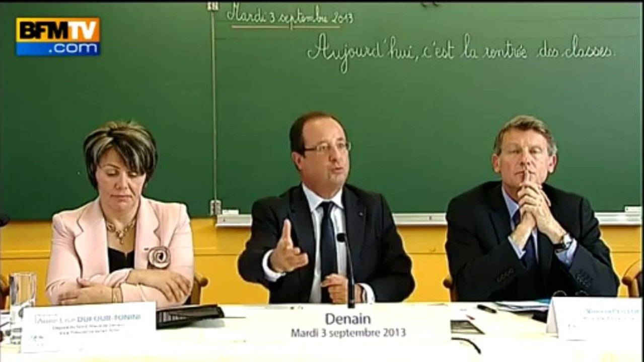 La rentrée scolaire, Hollande en a fait sa "priorité" - 03/09
