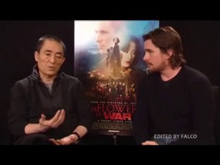 FOW Press Junket Interview - Zhang Yimou & Christian Bale