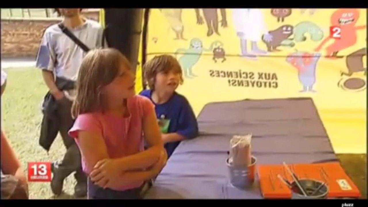 Passage du Science Tour sur le JT 13H de France 2