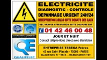 DEPANNAGE URGENT ELECTRICITE -- 0142460048 -- ELECTRICIEN PARIS 6E - 75006