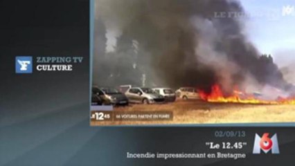 Zapping TV : plus de 60 voitures brûlées... à cause d'un barbecue ?