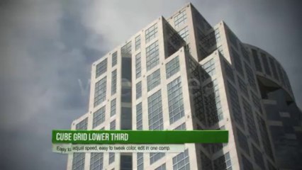 Cube Grid Lower Third - After Effects Template