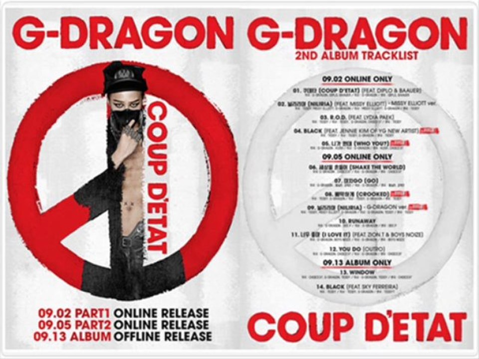 GD- Black (Feat. Jennie Kim Of YG New Artist) & 你算什麼(Who You?)