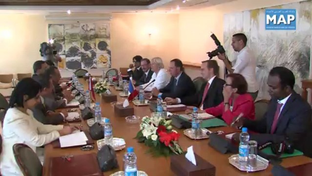 M. Amrani s'entretient avec le président de la Commission des Affaires européennes au Sénat Français