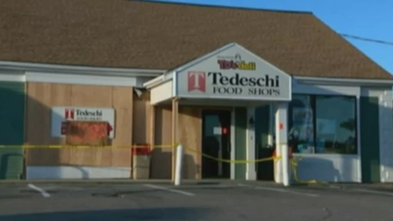 Truck smashes in and out of shop