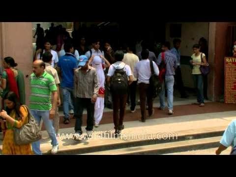 Metro commuters at Dilshad garden Metro station