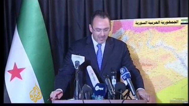 Syrian opposition speaks to press