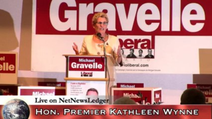Premier Kathleen Wynne- Minister Michael Gravelle Nomination -September 4th 2013
