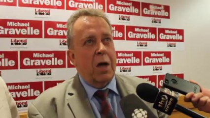 Minister Michael Gravelle Press Scrum Sept 3 2013
