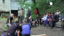 Bosnalı işçiler yerin 250 metre altında greve gitti