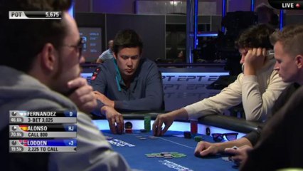 EPT Barcelona: Main Event Day 1B - Feature Hand 3 - PokerStars.com