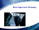 Door Supervisor Training