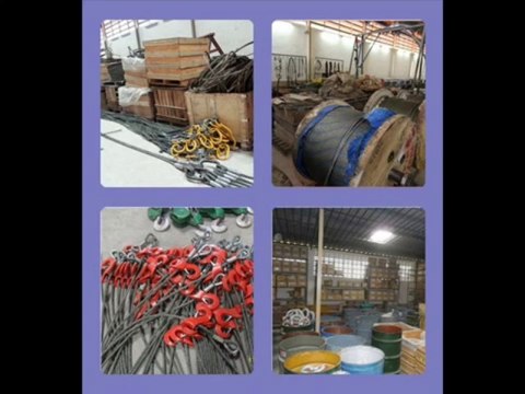 จำหน่ายอุปกรณ์ยก (Lifting equipments) และรับประกอบลวดสลิงตามต้องการ