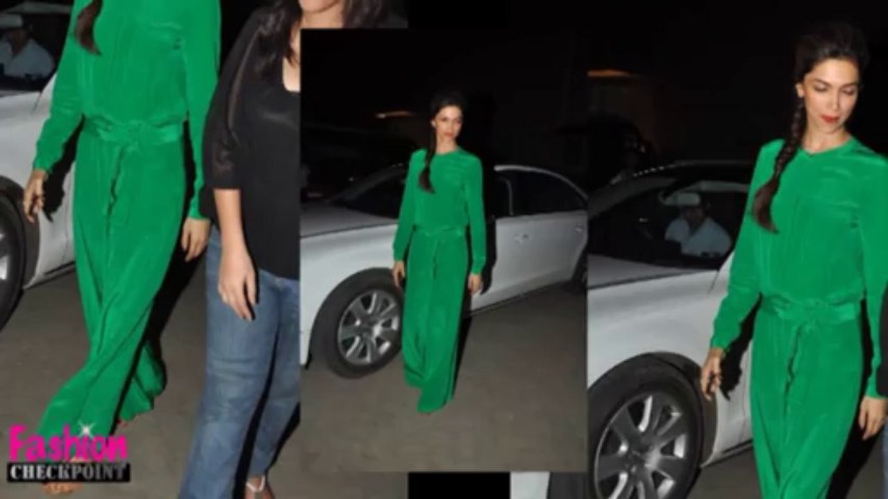 Deepika Padukone sports WRAP ELASTIC JUMPSUIT