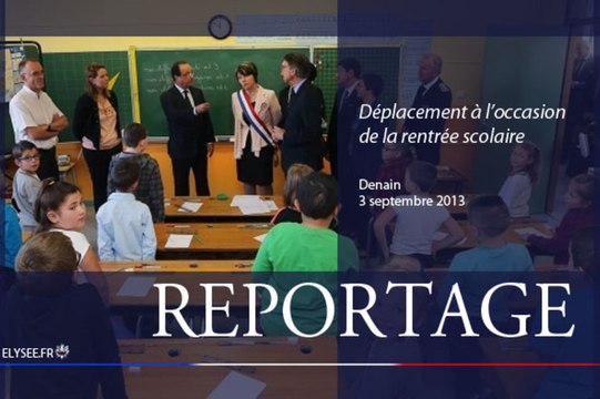 [REPORTAGE] Déplacement à Denain à l'occasion de la rentrée scolaire