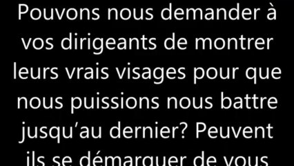 Appel d'un amazigh aux tenants du pouvoir dans le monde..