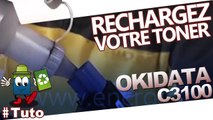 Comment bien recharger une cartouche toner OKIDATA  C3100