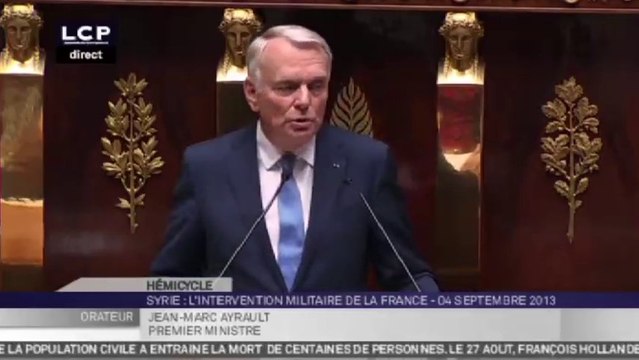 Ayrault dresse un parallèle entre la situation en Syrie et la Première Guerre Mondiale