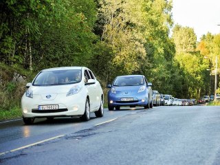 Rassemblement sans précédent de véhicules électriques en Norvège