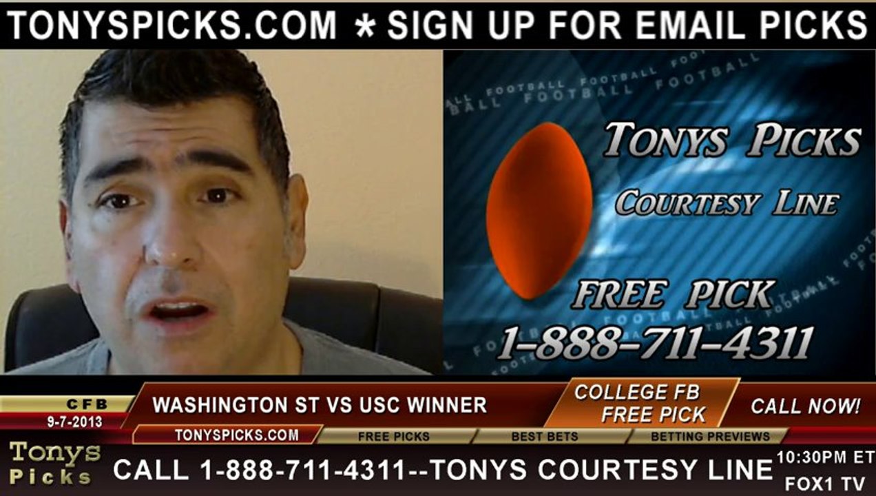 USC Trojans vs. Washington St Cougars Pick Prediction NCAA College Football Odds Preview 9-7-2013