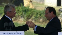 Allocutions de François Hollande et Joachim GAUCK à Oradour-sur-Glane