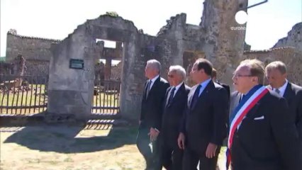 German president visits ghost village