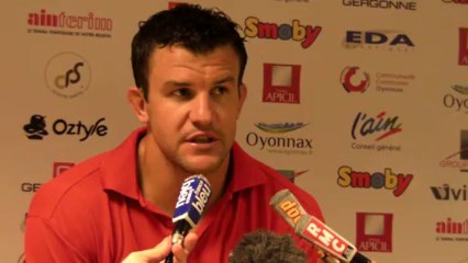 Rugby Top 14 - Damien Traille après US Oyonnax - Biarritz 1ère partie