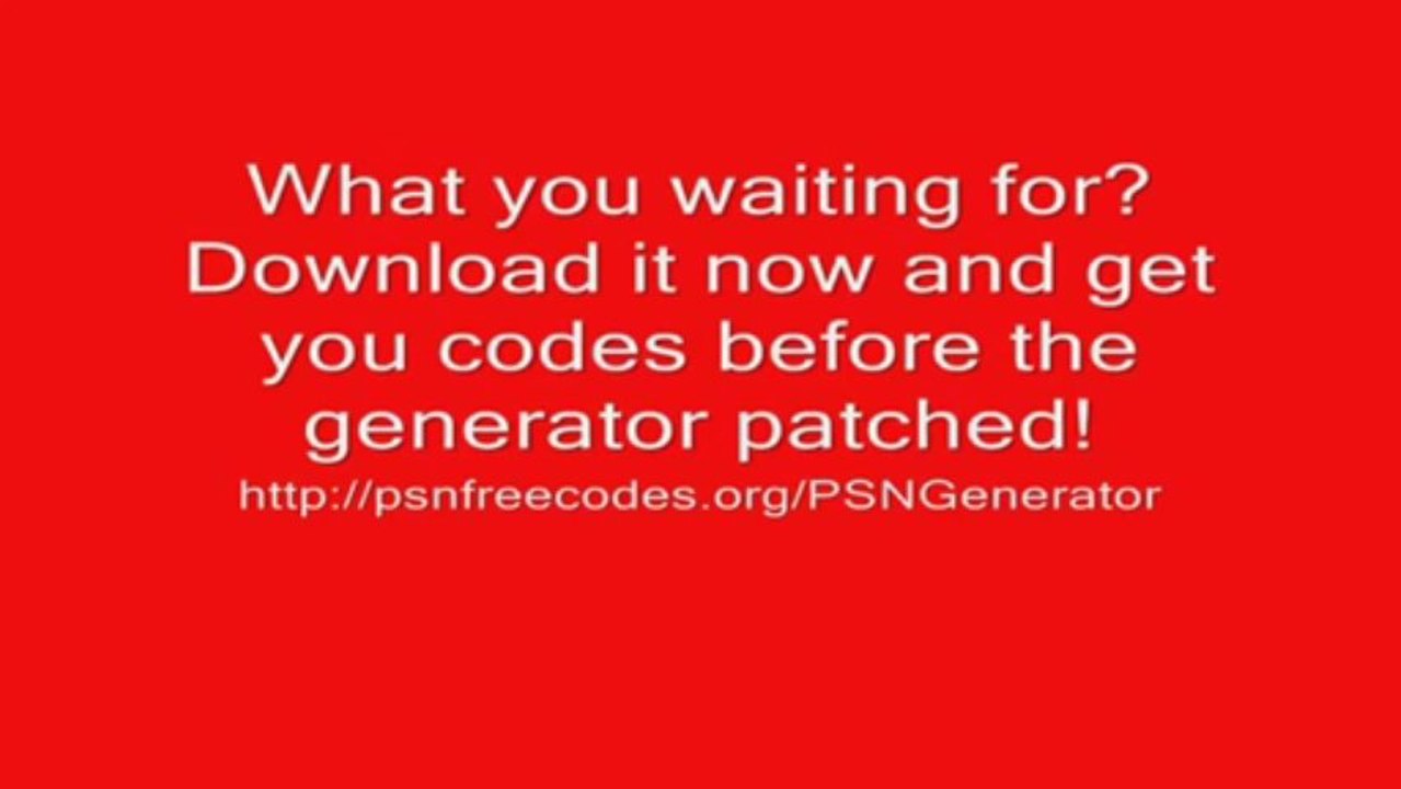 Free PSN Code Generator 2013 Playstation Network Generator
