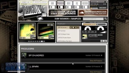 Raw Cutz dusty hip hop sample website