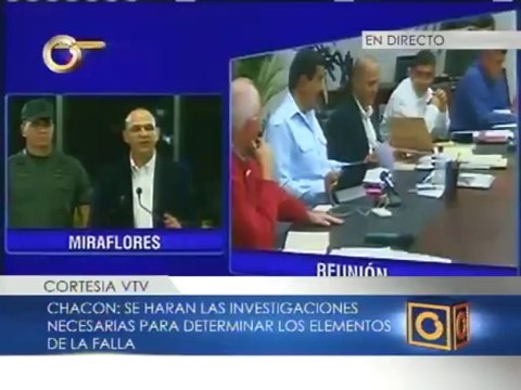Ministro Chacón: Tenemos indicios de que la falla se produjo por manipulación de mecanismos